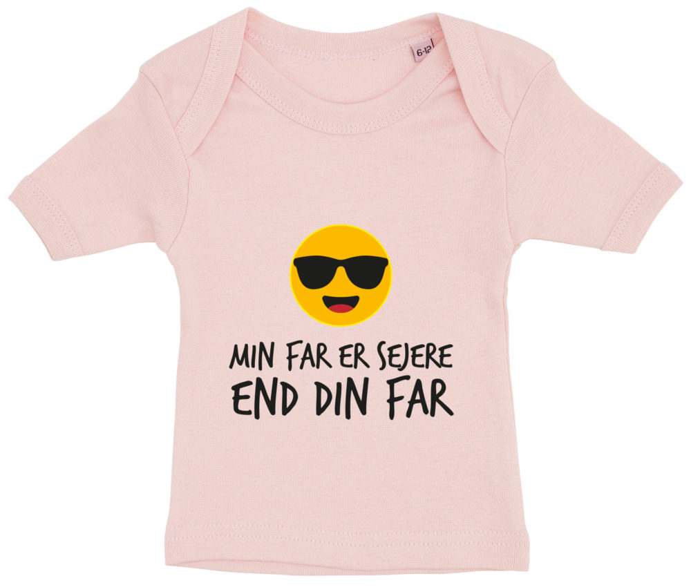 Besætte ønskelig princip Baby t-shirt - Min far er sejere end din far